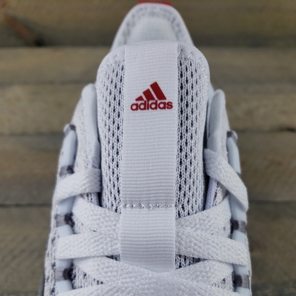 adidas Fluidflow 2.0 Mens Running Athletic Shoes Sneaker White Grey Red - Picture 7 of 10